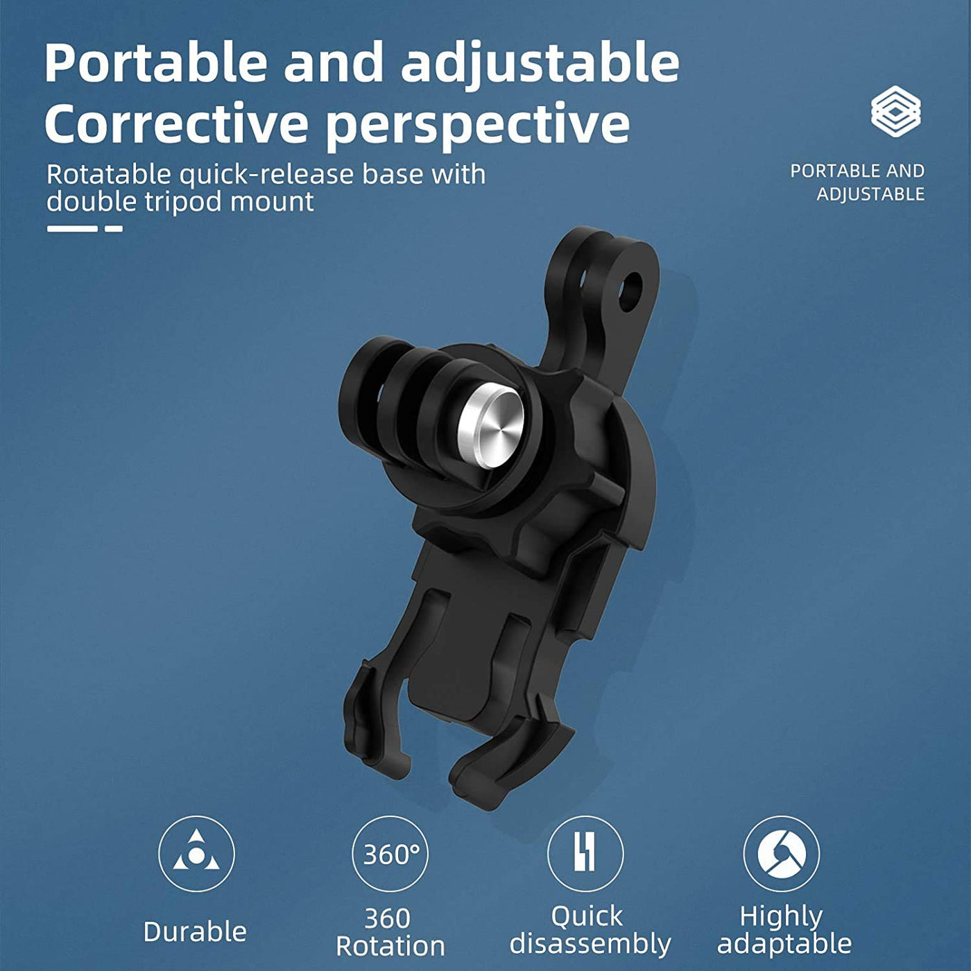 TELESIN Action Camera Backpack Strap Bracket with 360 Rotatable J hook Mount for GoPro Hero 12 Hero 11 Hero 10 Insta360 DJI Action 2 Osmo Action Camera