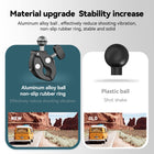 TELESIN Claw Clamp Mount with Dua Ball Head for Action Camera Smartphone, Bike Motorcycle Handlebar Clip 360 Degree Adjustable Magic Arm