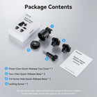 TELESIN Quick Release Mount Adapter Base for GoPro Accessories | Magnetic Camera Tripod Mounts for Insta360 DJI Osmo Pocket DJI Action Camera
