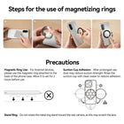 TELESIN Magnetic Suction Phone Mount | Anti-Slip Mirror Shower Hands-Free Phone Holder Compatible with MagSafe iPhone 17 16 15 14 13 12 & Magnetic Phone Case