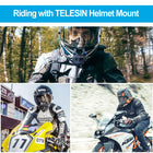 TELESIN Motorcycle Mount Helmet Chin Strap Clip, Dirtbike Bicycle Head Mounts Clamp Holder Attachment for GoPro Max Hero 12 11 10 9 8 7 6 5, Insta360 X2 X3 GO 2 Go 3, AKASO, DJI Action 3 4 Accessories