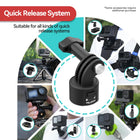 TELESIN S2 Quick Release Magnetic Backpack Strap Mount | 360 Degree Swivel Clip Compatible with GoPro Insta360 DJI Action Osmo Pocket Accessories