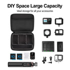 Carrying Case for Action Camera Accessories Compatible with GoPro, DJI Osmo Action, OSMO Pocket, Insta360 Action Camera with Customizable Divider