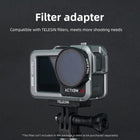 TELESIN Metal Cage for DJI Osmo Action 3 & Action 4 | Quick Release | Dual Cold Shoe Mount | Aluminum Alloy | Vertical & Horizontal Angle