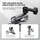 TELESIN Aluminum Alloy Magnetic Camera Mount | 360 Rotation Magic Arm Car Body Magnet Metal Attachment for GoPro Insta360 DJI Action Camera