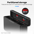 TELESIN Triple Slot Battery Charger for DJI Osmo Action 3 4 | Battery Charging Carry Case with Type-C Cable for Action 3/4
