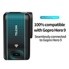 TELESIN Removable Metal Battery Door Compatible with GoPro Hero 9 Black Side Cover Replacement