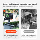 TELESIN Upgraded Magnetic Backpack Strap Holder With 360 Rotary Ball Mount for Action Camera Universal Clip