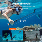 TELESIN Floating Hand Grip Tripod Waterproof Extendable Selfie Stick for GoPro Insta360 DJI Osmo Action Camera