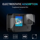 TELESIN Tempered Glass HD Film Screen Protector for GoPro Hero 12 Hero 11 Hero 10 Hero 9 Black Tempered Glass for Screen and Lens, HD Film for Front LCD Display