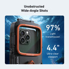 TELESIN Underwater Mobile Phone Waterproof Dive Case | 20 Meter Depth Diving Snorkeling Universal Dive Housing Handle Grip for iPhone, Samsung and Most Smartphones