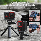 TELESIN Metal Frame Aluminum Cage with Cold Shoe for Insta360 Ace/Ace Pro | Quick Release Aluminum Frame Accessories Protective Housing Shell