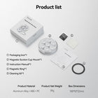 TELESIN Magnetic Suction Phone Mount | Anti-Slip Mirror Shower Hands-Free Phone Holder Compatible with MagSafe iPhone 17 16 15 14 13 12 & Magnetic Phone Case