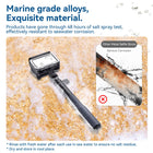 TELESIN 65cm Waterproof Selfie Stick with 360 Degree Ball Head | Underwater Snorkeling Diving Extension Monopod for GoPro Insta360 DJI Osmo Action Camera