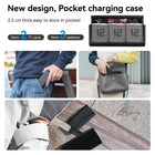 TELESIN 2-Pack Stamina Battery and Pocket Storage Charging Box Bundle for GoPro HERO12/11/10/9 Multifunctional with Flat Design