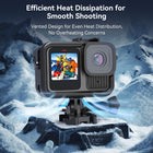 TELESIN Upgraded Protective Housing Case for GoPro HERO13 HERO12 HERO11 HERO10 HERO9 Black | Plastic Frame Vlog Cage with 1/4" Thread & Cold Shoe Mount