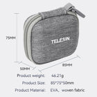 TELESIN Small Carry Case for Insta360 GO3 GO2, GoPro, DJI Osmo Action | Protective Case | Portable Storage Bag