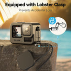 TELESIN Upgraded Silicon Case 2.0 for GoPro HERO 13/12/11/10/9 with Lens Cap and Lanyard