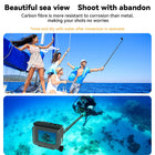TELESIN 2nd Gen 1.2 Meter Carbon Fiber Selfie Stick for Action Camera, Invisible Stick for Insta360 ONE RS, ONE X3-120CM