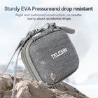 TELESIN Small Carry Case for Insta360 GO3 GO2, GoPro, DJI Osmo Action | Protective Case | Portable Storage Bag