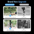 TELESIN Shorty Power Grip Rechargeable Selfie Stick with Remote Control for GoPro HERO13/12/11/10/9/MAX | 5000mAh Battery Tripod Stand Extension