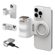 TELESIN Fun Shot Magnetic Grip for iPhone & Android | DSLR Camera Style Shutter Grip with Detachable Wireless Shutter Button